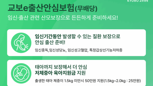 250324 교보e출산안심보험