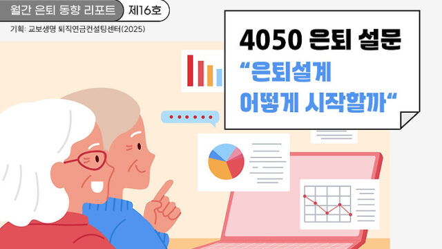 월간 은퇴 동향 리포트(제16호) 4050 은퇴 설문 결과 “은퇴설계 어떻게 시작할까?”