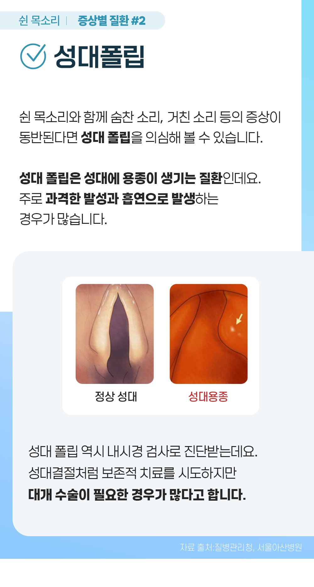 증상백과 쉰목소리