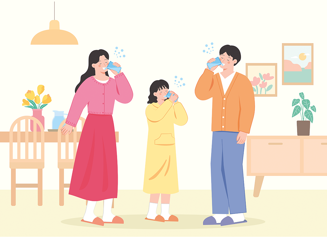 지정한 시간에 맞춰 물을 마시는 것도 마이크로 웰니스