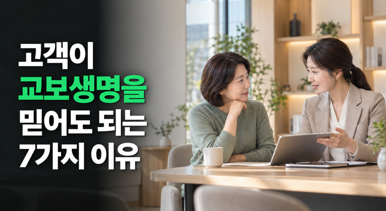 고객이 교보생명을 믿어도 되는 7가지 이유
