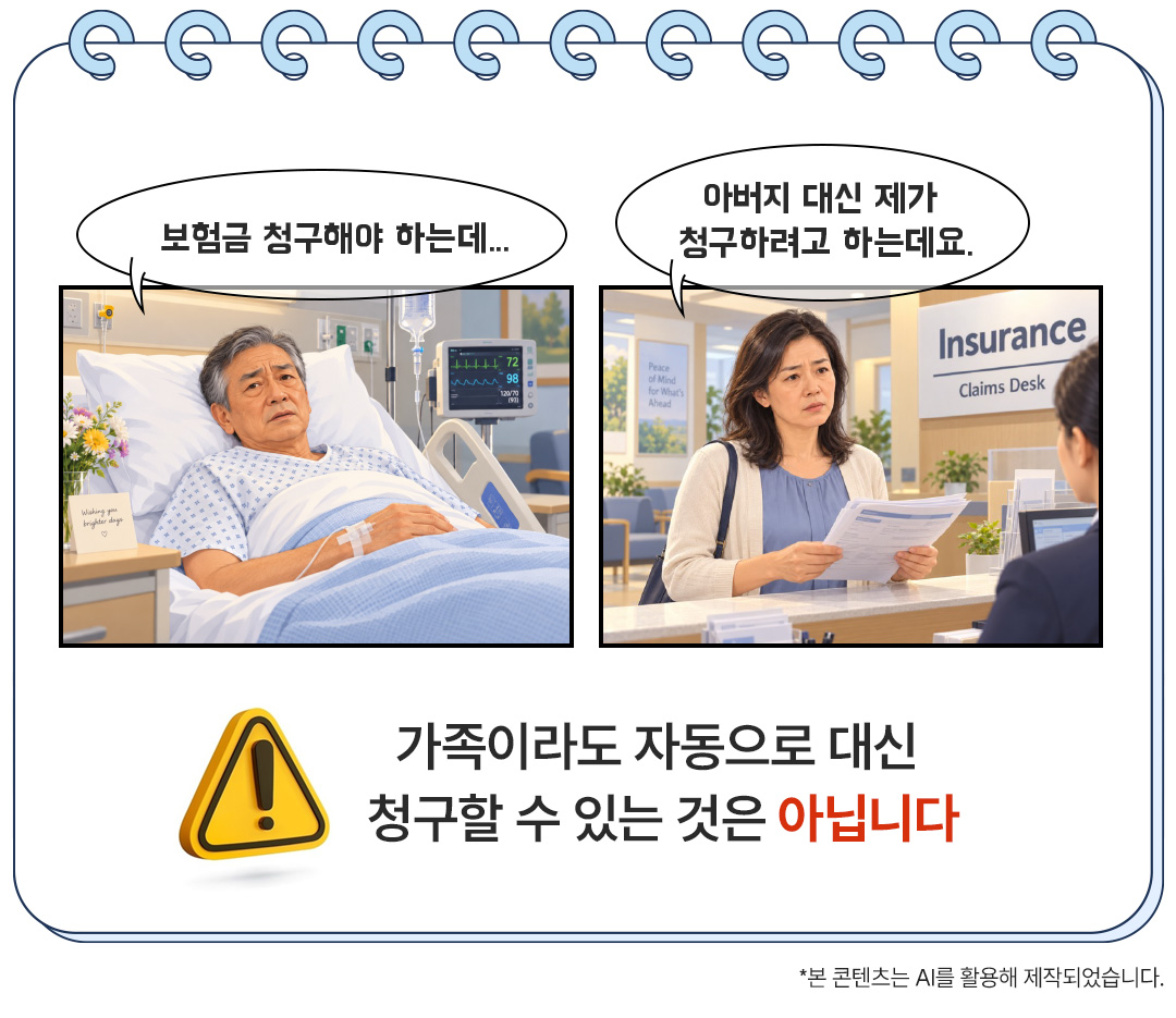 보험무물 지정대리청구인 보험금 청구