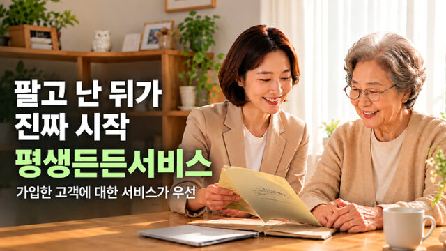 팔고 난 뒤가 진짜 시작 ‘평생든든서비스’